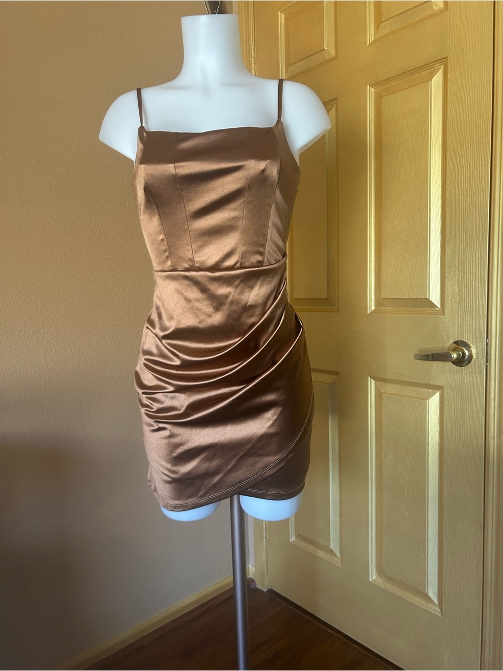Iris copper colored dress